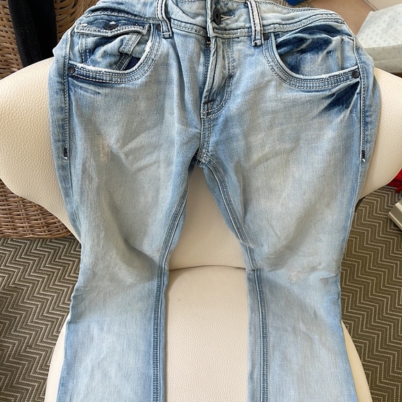 Buffalo 29 David Bitton Panettier Low Rise Stretch Boot Cut Jeans EUC - Picture 2 of 7